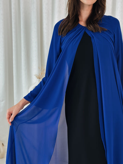 Royal Blue and Black Kaftan